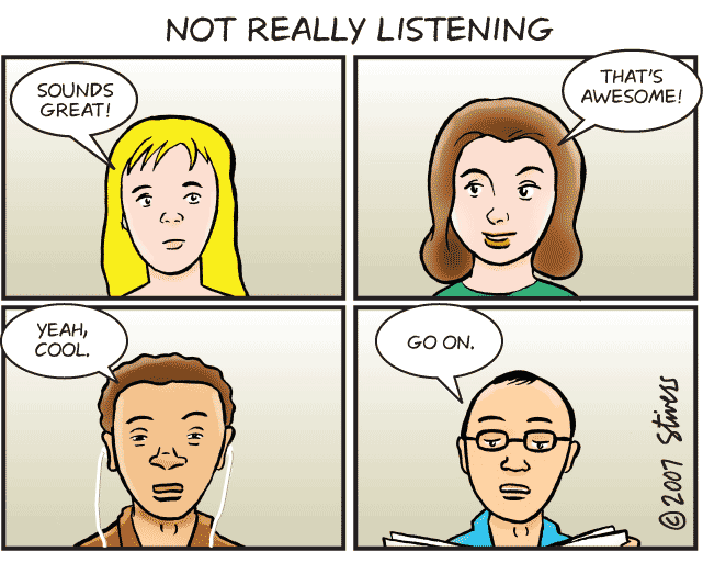 active listening comic